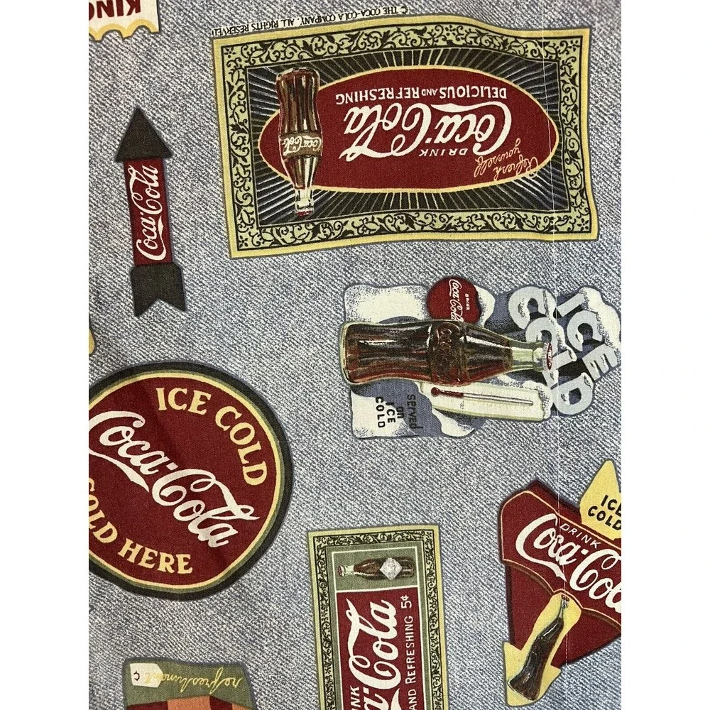 Vintage Coca Cola Coke King Size Pillow Case Sham 30” X‎ 24” Made In Canada